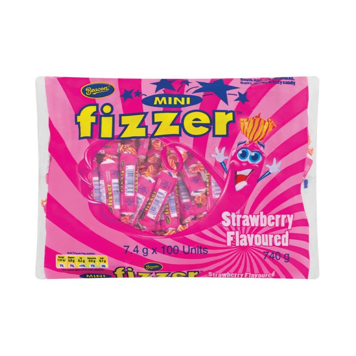 Beacon - Mini Fizzers Erdbeere (100 Stück)