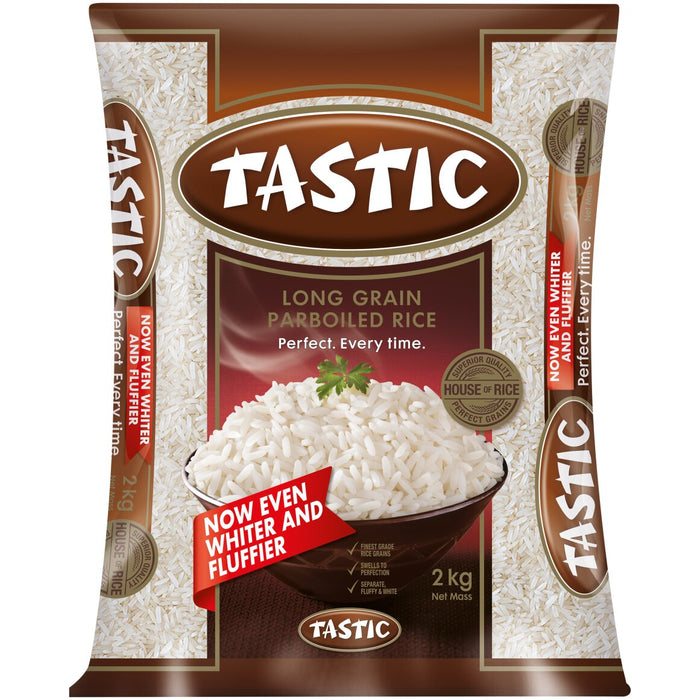 Tastic Rice - Long Grain Parboiled White Rice 2kg