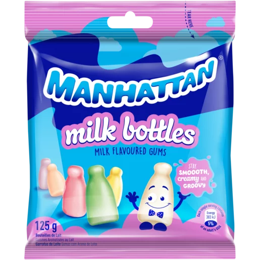 Manhattan Milk bottles gums 125g