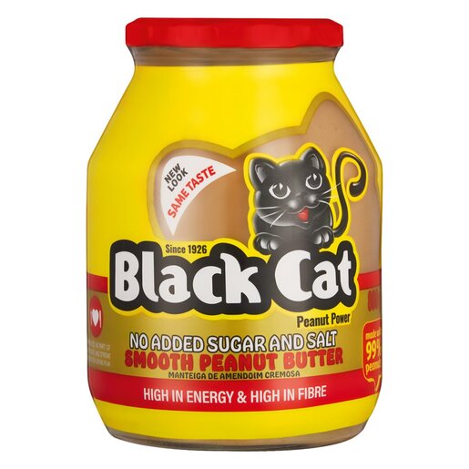 Black Cat - Zarte Erdnussbutter ohne Zucker und Salz, 400 g