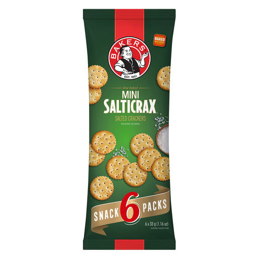 Bakers - Mini-Salticrax-Snackpakete 198 g (6 Pakete)
