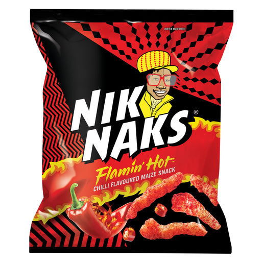 Simba - NikNaks Flamin Hot Flavoured Maize Snack 135g