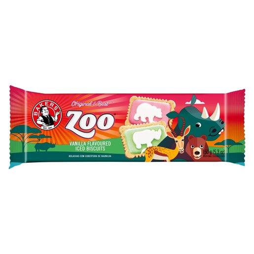 Bakers - Kidz Zoo Iced Vanilla Flavored 150g
