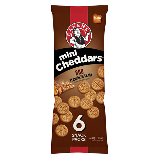 Bakers - Mini Cheddar BBQ (6x33g)
