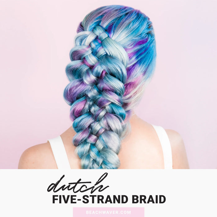 How-To: Dutch Five-Strand Braid with The Beachwaver