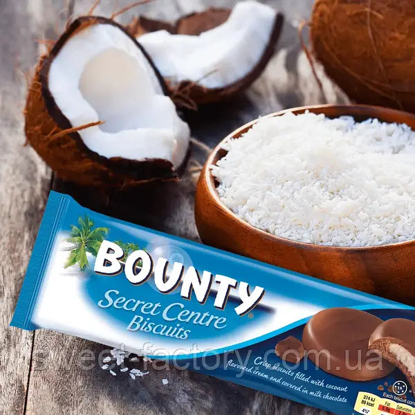 Bounty - Secret Centre Biscuits with Coconut Core and Milk Chocolate 100g