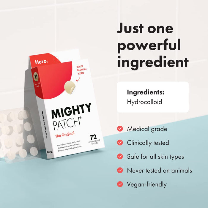Hero Cosmetics – Mighty Patch das Original, 72 Stück (12 mm) 