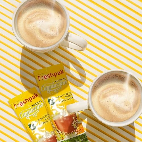 Freshpak - Vanilla Flavoured Instant Rooibos Tea Cappuccino Sachets 8 x20g
