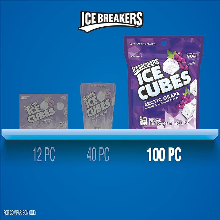 Ice Breakers - Ice Cubes Arctic Grape 100 Pieces