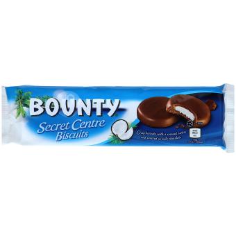 Bounty - Secret Centre Biscuits with Coconut Core and Milk Chocolate 100g