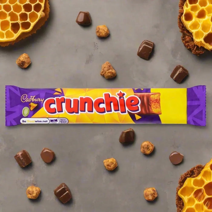 Cadbury - Crunchie Milk Chocolate with Golden Honey Centre 40g Bar