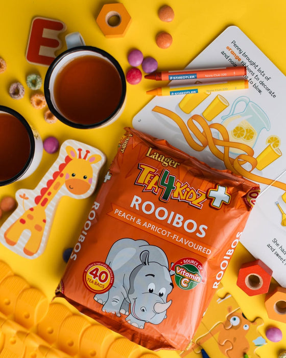 Laager - Tea4Kids Peach Apricot Flavoured Rooibos Tea Bag 40 Packs