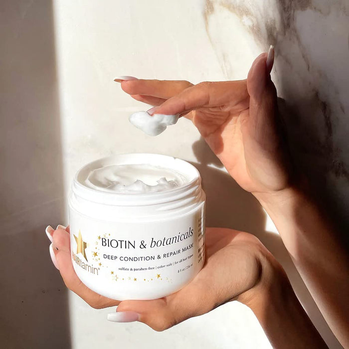 HAIRtamin – Biotin &amp; Botanicals Tiefenpflege- und Reparatur-Haarmaske 