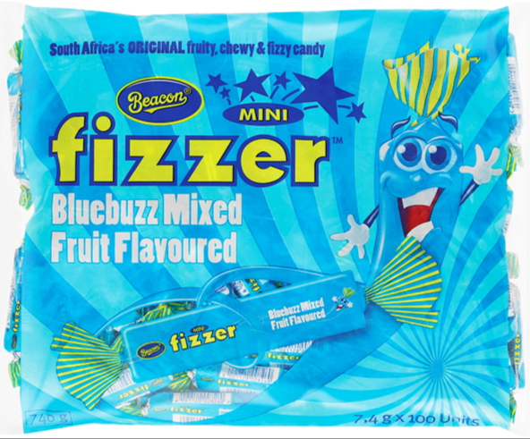 Beacon – Mini Fizzers Blue Buzz (100 Stück)