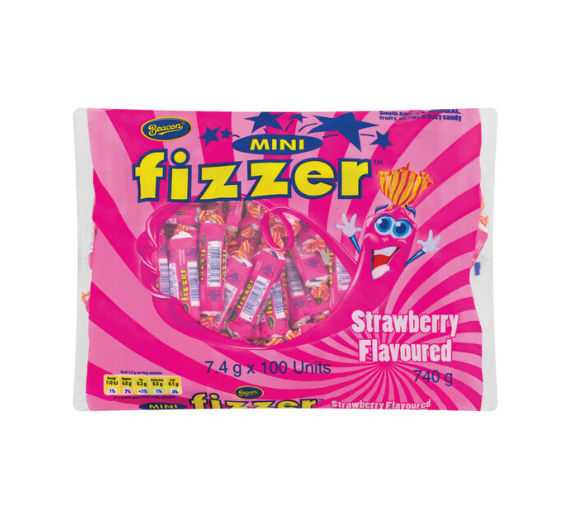 Beacon - Mini Fizzers Erdbeere (100 Stück)