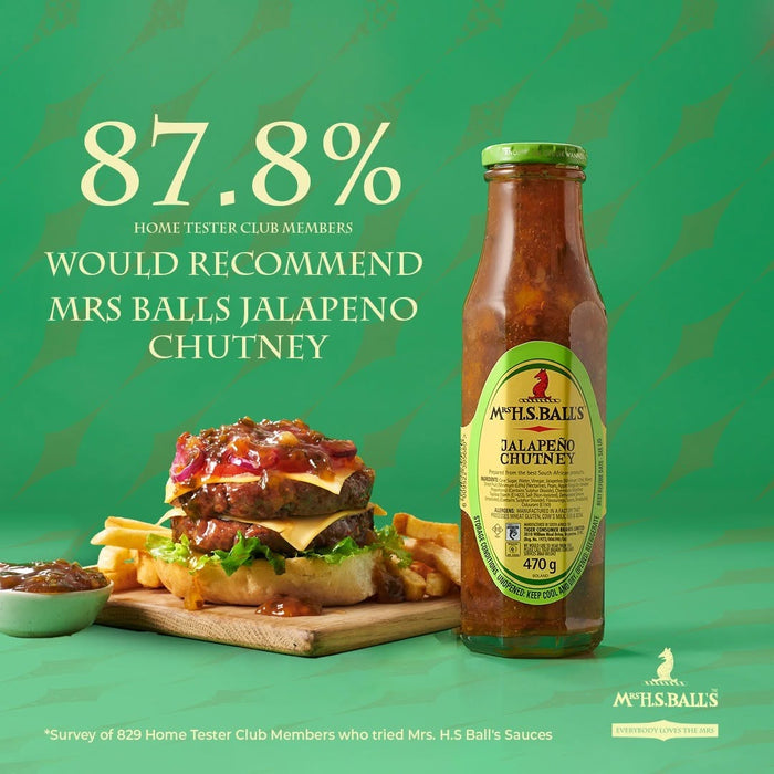 Mrs H.S Ball's - Jalapeño Chutney 470g