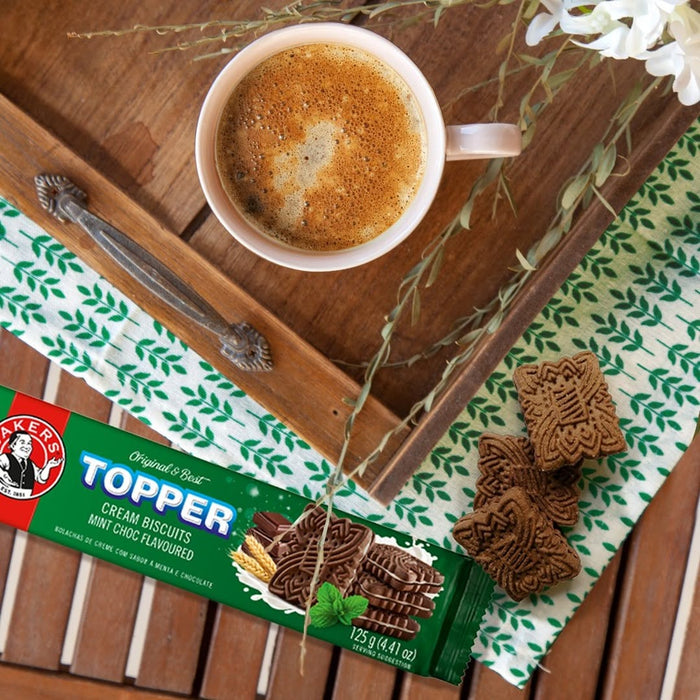 Bakers - Topper Cream Biscuits Mint Choc 125g