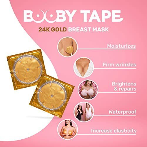 Booby Tape - 24K Gold Brustmaske 2 Paar 