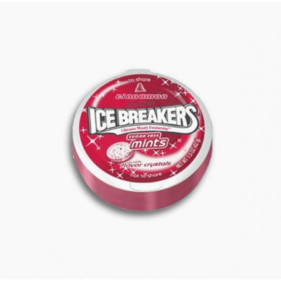 Ice Breakers - Cinnamon Mints 42g Fresh Breath Cinnamon Flavor Mint 1 Pack