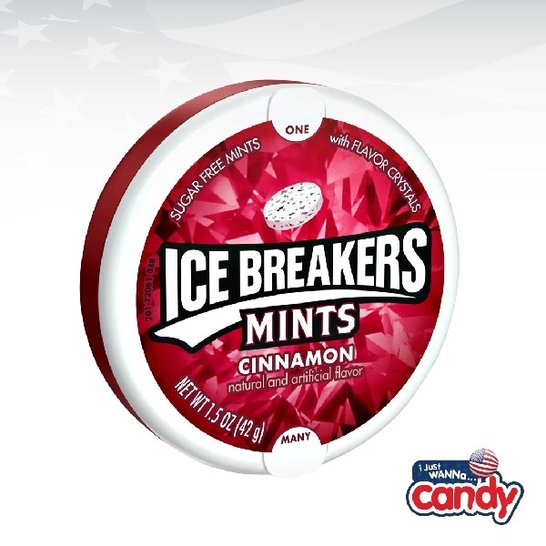 Ice Breakers - Cinnamon Mints 42g Fresh Breath Cinnamon Flavor Mint 1 Pack
