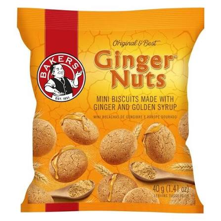 Bakers - Ginger Nuts Mini-Kekse Multipack (5 x 40 g)