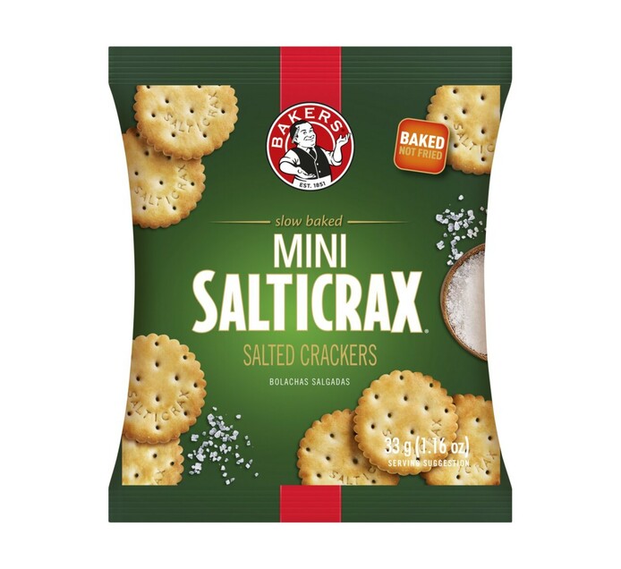 Bakers - Mini-Salticrax-Snackpakete 198 g (6 Pakete)