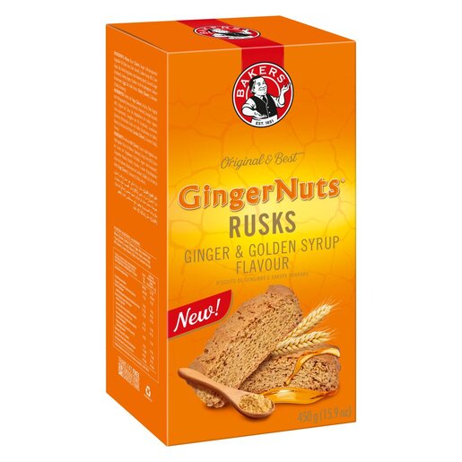Bakers - Ingwer-Nuss-Zwieback 450g