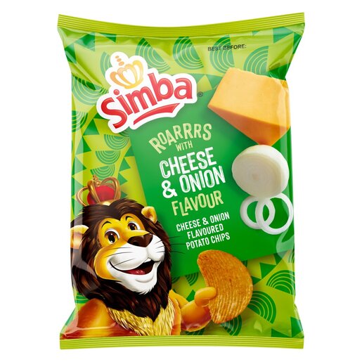 Simba - Käse- und Zwiebel-Kartoffelchips, 120-g-Beutel