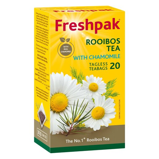 Freshpak - Flavoured Rooibos Tea Chamomile Teabags 20 Pack